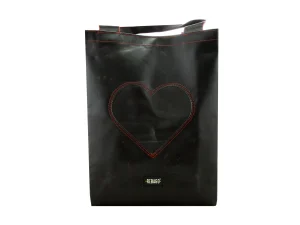 BASIC SHOPER bag from truck tarpaulin recycled upcycling bags 14a Rebago