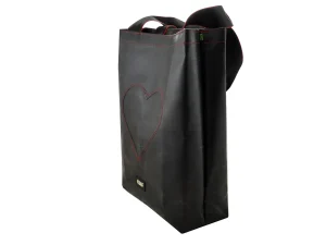 BASIC SHOPER bag from truck tarpaulin recycled upcycling bags 14b Rebago
