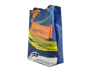 BASIC SHOPER bag from truck tarpaulin recycled upcycling bags 25ab Rebago
