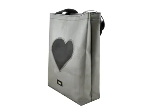 BASIC SHOPER bag from truck tarpaulin recycled upcycling bags 6b Rebago
