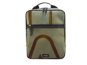 BOB L upcycled backpack rebago recycled upcycling bags 18a Rebago