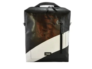 DAVID L sustainable backpack recycled upcycling bags 17a Rebago