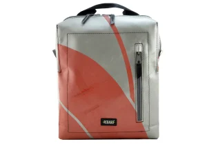 DAVID L upcycled backpack rebago recycled sustainable bags 10aa Rebago