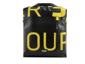 DAVID L upcycled backpack rebago recycled sustainable bags 12ba Rebago