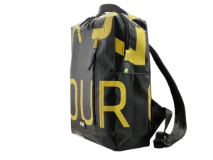 DAVID L upcycled backpack rebago recycled sustainable bags 12bb Rebago