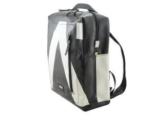 DAVID L upcycled backpack rebago recycled sustainable bags 27b Rebago