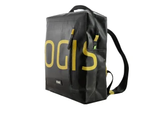 DAVID L upcycled backpack rebago recycled sustainable bags 34ab Rebago