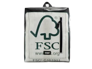 DAVID L upcycled backpack rebago recycled sustainable bags 49a Rebago