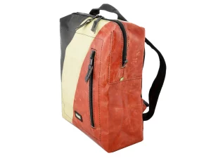 DAVID L upcycled backpack rebago recycled upcycling bags 16e Rebago