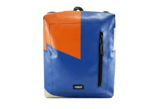 DAVID L upcycled backpack rebago recycled upcycling bags 26a Rebago
