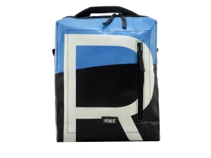 DAVID L upcycled backpack rebago recycled upcycling bags 4aa Rebago