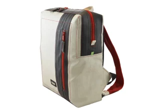 DAVID L upcycled backpack rebago recycled upcycling bags 7a Rebago