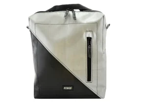 DAVID L upcycled backpack rebago recycled upcycling bags 8d Rebago