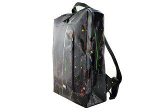 DAVID XL sustainable backpack from truck tarpaulin recycled fair trade bags 12bb