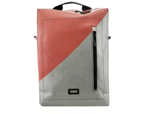 DAVID XL upcycled backpack from truck tarpaulin recycled upcycling bags 10a Rebago