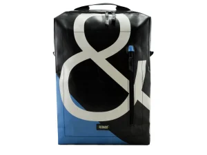 DAVID XL upcycled backpack from truck tarpaulin recycled upcycling bags 14ab Rebago