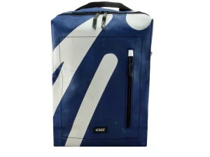 DAVID XL upcycled backpack from truck tarpaulin recycled upcycling bags 17ab Rebago
