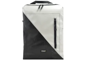 DAVID XL upcycled backpack from truck tarpaulin recycled upcycling bags 2 ab Rebago