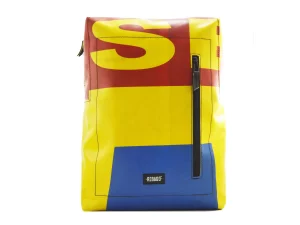 DAVID XL upcycled backpack from truck tarpaulin recycled upcycling bags 40e Rebago
