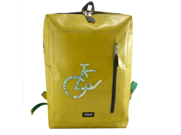 DAVID cube backpack XL upcycled backpack rebago recycled upcycling bags 20 b