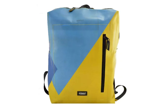 DAVID cube backpack XL upcycled backpack rebago recycled upcycling bags 31 b