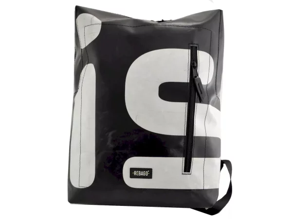 DAVID cube backpack XL upcycled backpack rebago recycled upcycling bags 29 b