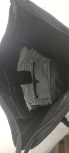 GEORGE XL big roll upcycled backpack rebago recycled upcycling bags innside sample foto
