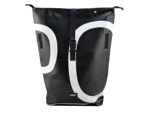 GEORGE BIKE big rolltop upcycled backpack recycled sustainable bags 3ab Rebago