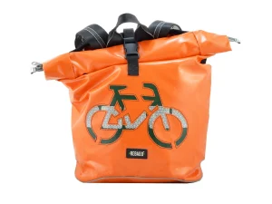 GEORGE BIKE big rolltop upcycled backpack recycled sustainable bags 5aa Rebago