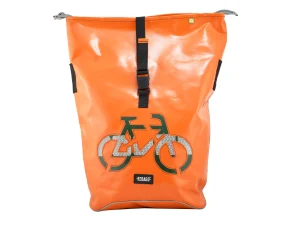 GEORGE BIKE big rolltop upcycled backpack recycled sustainable bags 5ab Rebago