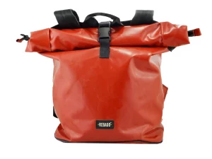 GEORGE BIKE big rolltop upcycled backpack recycled upcycling bags 15g Rebago