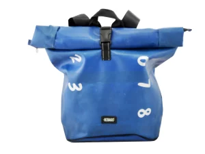 GEORGE XL big rolltop upcycled backpack recycled upcycling bags 15g Rebago