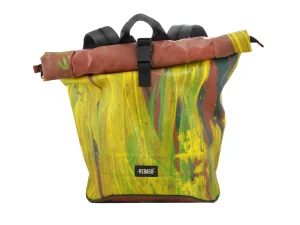 GEORGE XL big rolltop upcycled sustainable backpack recycled bags 42a Rebago
