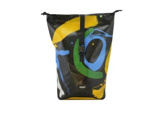 George M upcycled backpack recycled uplcycling rolltops 13a Rebago