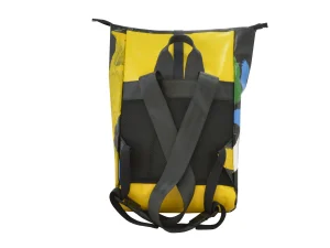 George M upcycled backpack recycled uplcycling rolltops 13c Rebago