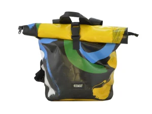 George M upcycled backpack recycled uplcycling rolltops 13d Rebago