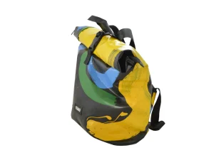George M upcycled backpack recycled uplcycling rolltops 13e Rebago