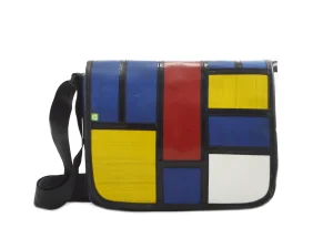 Pablo upcycled truck tarpaulin shoulder bag sustainable backpacks 40a Rebago