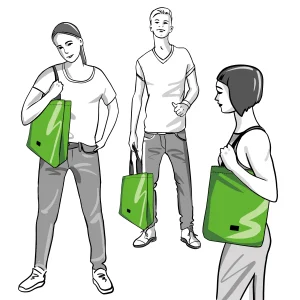 BASIC Shopper bag people sample Rebago