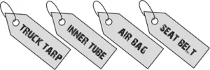 tags tarp tube air belt Rebago
