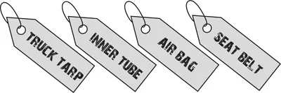 tags tarp tube air belt Rebago