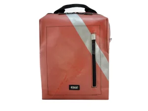 DAVID L upcycled backpack rebago recycled upcycling bags 56aa Rebago