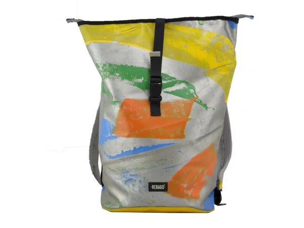 GEORGE XL big roll upcycled backpack rebago recycled upcycling bags 19 Rebago