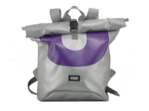 GEORGE XL big roll upcycled backpack rebago recycled upcycling bags 50 Rebago