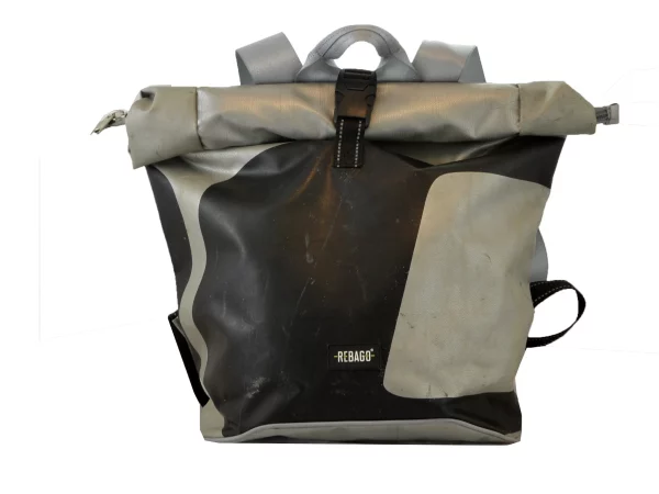 GEORGE XL big roll upcycled backpack rebago recycled upcycling bags 65 Rebago