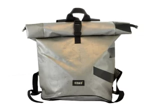 GEORGE XL big roll upcycled backpack rebago recycled upcycling bags 75 Rebago