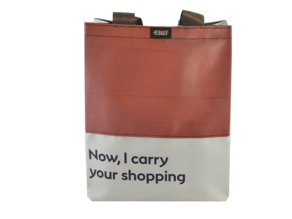 BASIC SHOPER bag upcycled backpack rebago recycled upcycling bags 31a Rebago