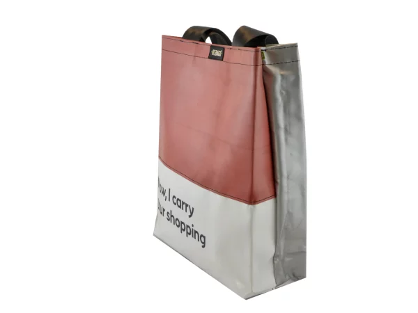 BASIC SHOPER bag upcycled backpack rebago recycled upcycling bags 31b Rebago