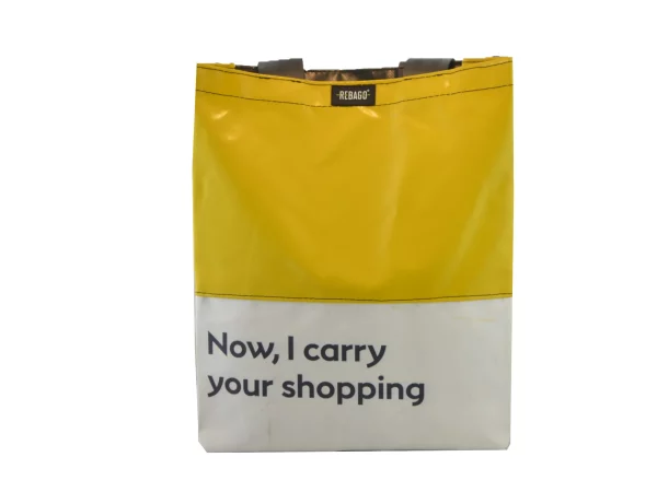 BASIC SHOPER bag upcycled backpack rebago recycled upcycling bags 34a Rebago