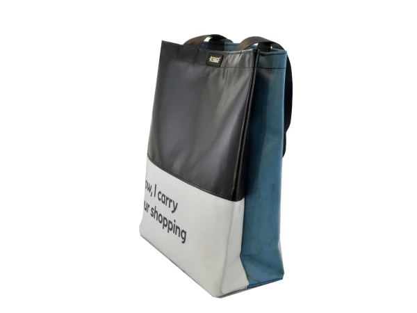 BASIC SHOPER bag upcycled backpack rebago recycled upcycling bags 35b Rebago